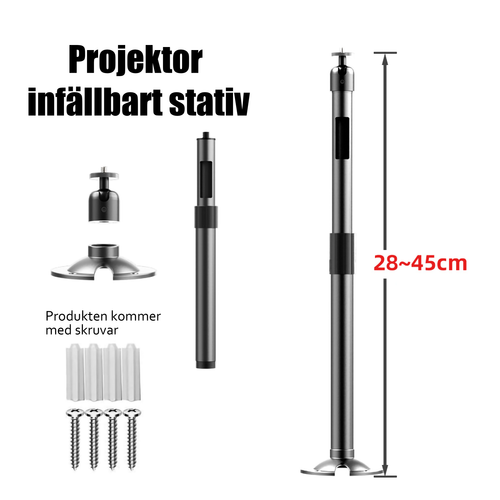 Teleskopstativ for projektor